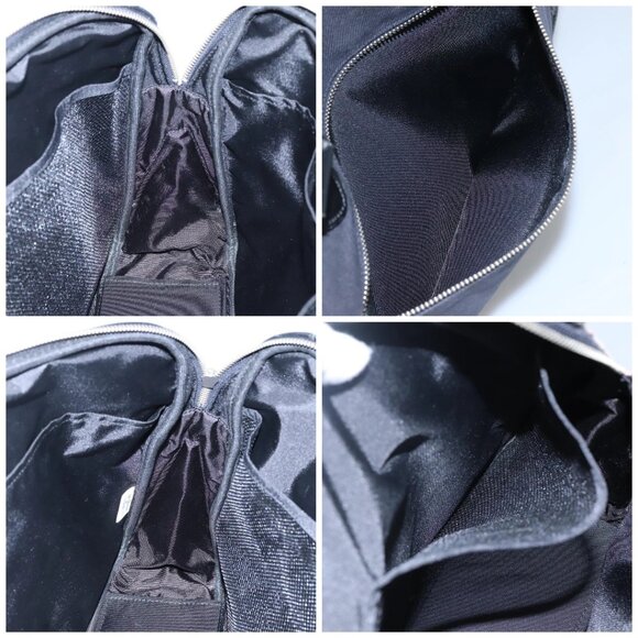 BURBERRY Blue Label Hand Bag Canvas Navy Auth ti2805 - Picture 16 of 16